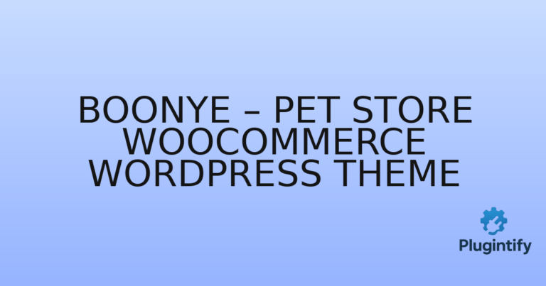 Read more about the article Boonye – Pet Store WooCommerce WordPress Theme