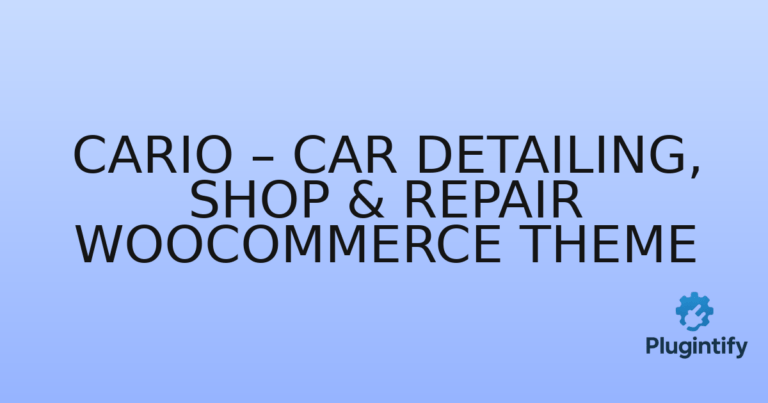 Read more about the article Cario – Car Detailing, Shop & Repair WooCommerce Theme