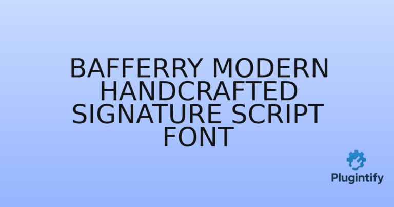Read more about the article Bafferry Modern Handcrafted Signature Script Font