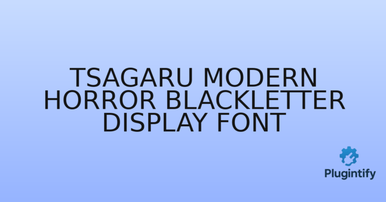 Read more about the article Tsagaru Modern Horror Blackletter Display Font