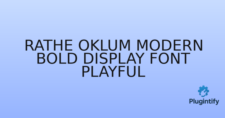 Read more about the article Rathe Oklum Modern Bold Display Font Playful