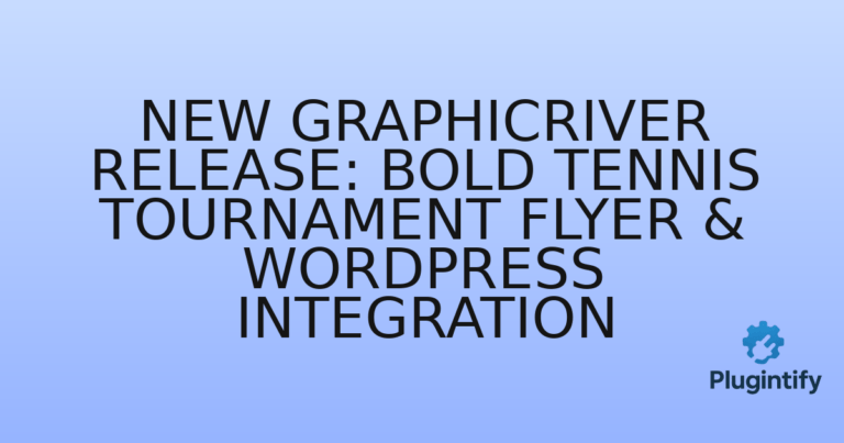 Read more about the article New GraphicRiver Release: Bold Tennis Tournament Flyer & WordPress Integration