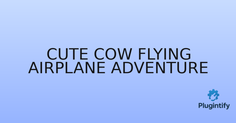 Read more about the article Cute Cow Flying Airplane Adventure