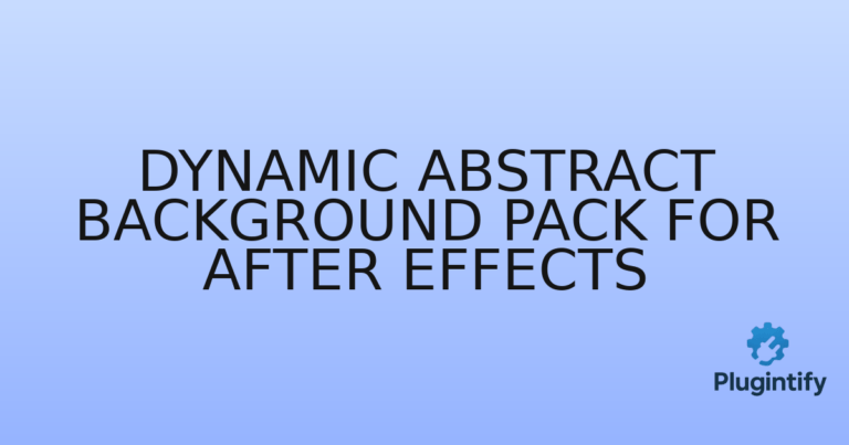 Read more about the article Dynamic Abstract Background Pack for After Effects