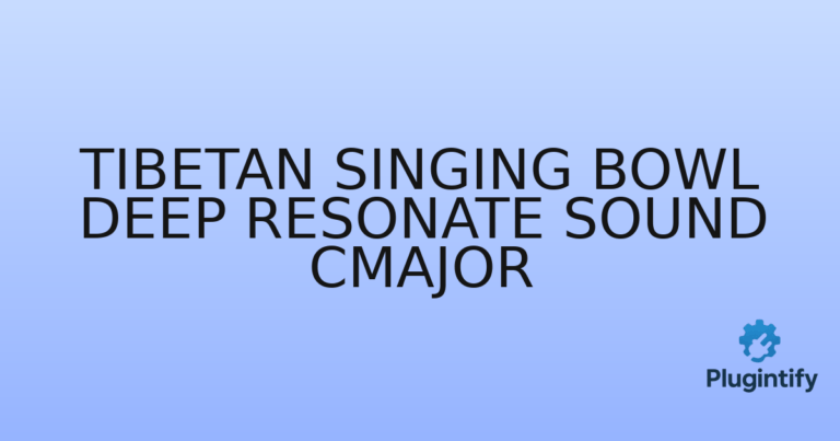 Read more about the article Tibetan Singing Bowl Deep Resonate Sound Cmajor