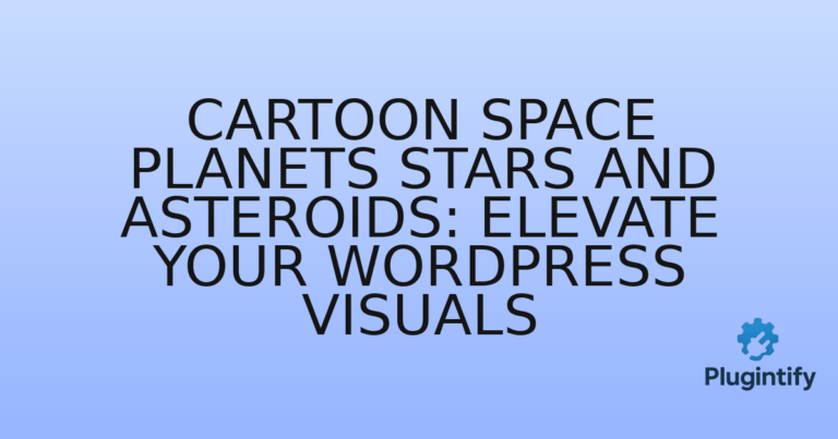 Read more about the article Cartoon Space Planets Stars and Asteroids: Elevate Your WordPress Visuals