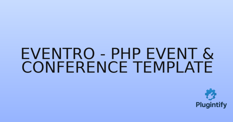 Read more about the article Eventro – PHP Event & Conference Template