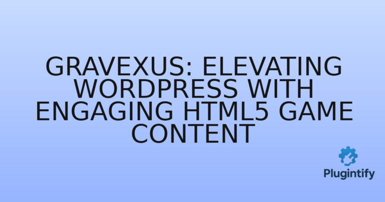Read more about the article Gravexus: Elevating WordPress with Engaging HTML5 Game Content