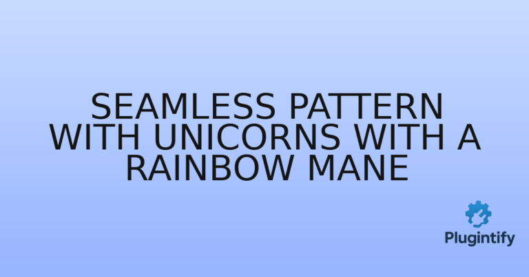 Read more about the article Seamless Pattern with Unicorns with a Rainbow Mane