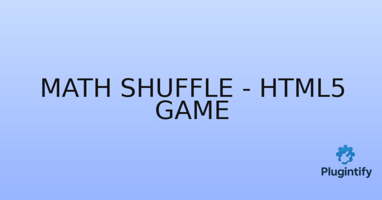 Read more about the article Math Shuffle – HTML5 Game