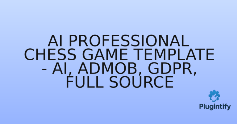 Read more about the article AI Professional Chess Game Template – AI, AdMob, GDPR, Full Source