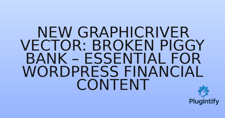 Read more about the article New Graphicriver Vector: Broken Piggy Bank – Essential for WordPress Financial Content