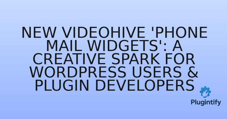 Read more about the article New Videohive ‘Phone Mail Widgets’: A Creative Spark for WordPress Users & Plugin Developers