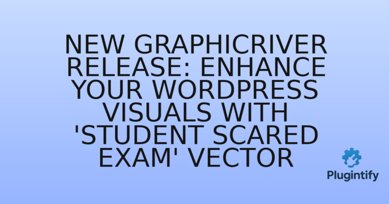 Read more about the article New GraphicRiver Release: Enhance Your WordPress Visuals with ‘Student Scared Exam’ Vector