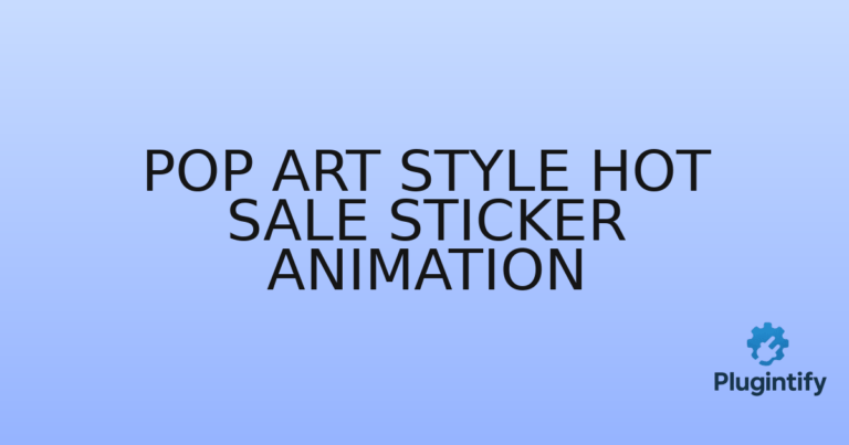 Read more about the article Pop Art Style Hot Sale Sticker Animation