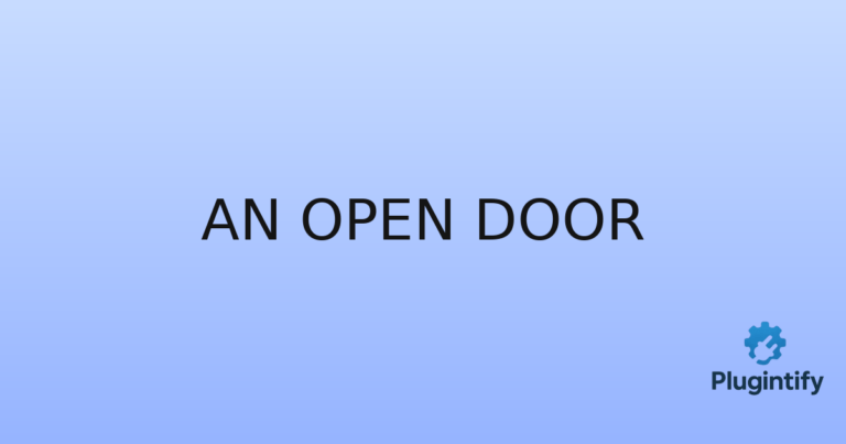 Read more about the article An Open Door