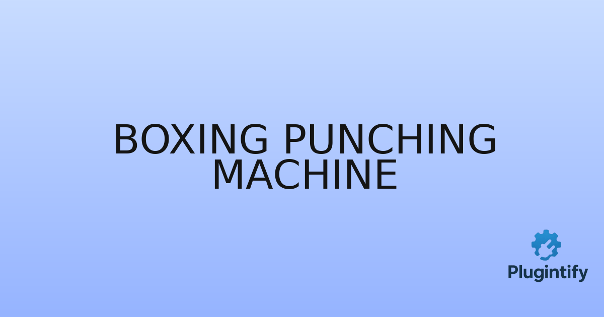 You are currently viewing Boxing Punching Machine