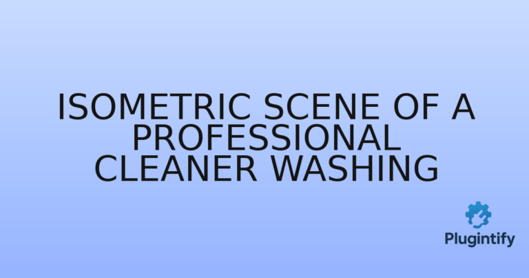 Read more about the article Isometric Scene of a Professional Cleaner Washing