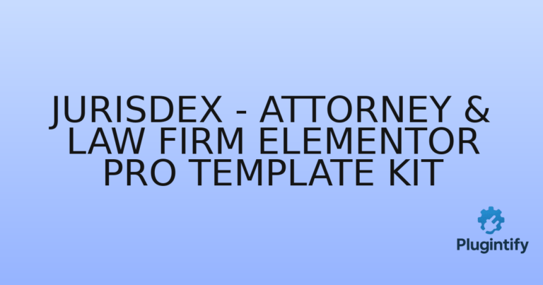 Read more about the article Jurisdex – Attorney & Law Firm Elementor Pro Template Kit