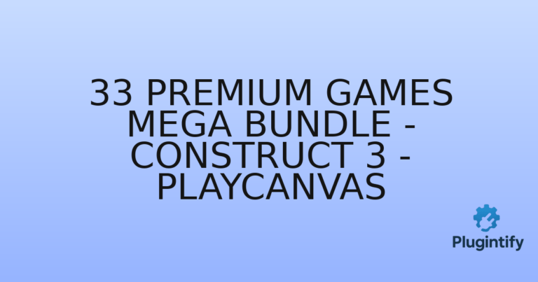 Read more about the article 33 Premium Games Mega Bundle – Construct 3 – Playcanvas