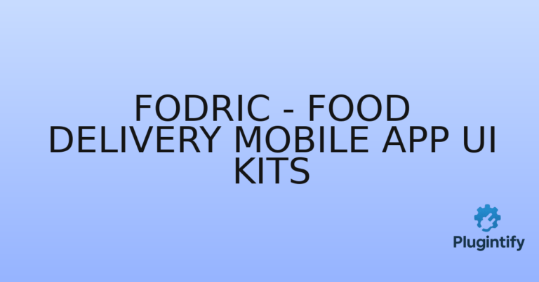 Read more about the article Fodric – Food Delivery Mobile App UI Kits