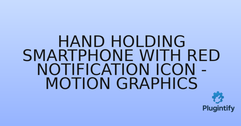 Read more about the article Hand Holding Smartphone with Red Notification Icon – Motion Graphics