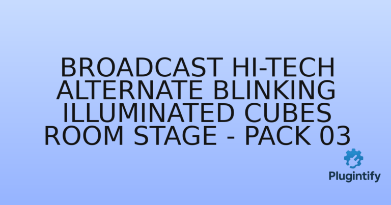 Read more about the article Broadcast Hi-Tech Alternate Blinking Illuminated Cubes Room Stage – Pack 03