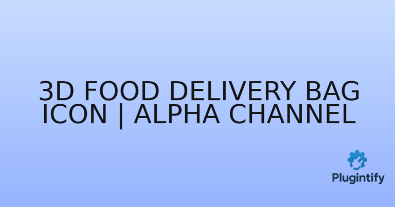 Read more about the article 3D Food Delivery Bag Icon | Alpha Channel