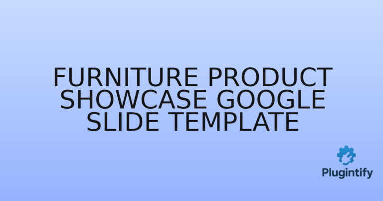 Read more about the article Furniture Product Showcase Google Slide Template