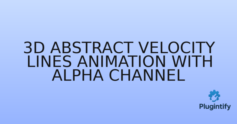 Read more about the article 3D Abstract Velocity Lines Animation With Alpha Channel