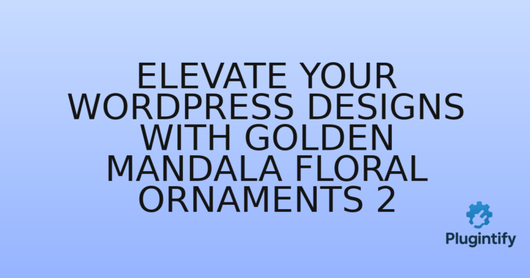 Read more about the article Elevate Your WordPress Designs with Golden Mandala Floral Ornaments 2