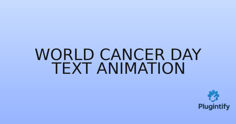 Read more about the article World Cancer Day Text Animation