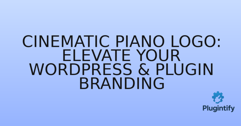 Read more about the article Cinematic Piano Logo: Elevate Your WordPress & Plugin Branding