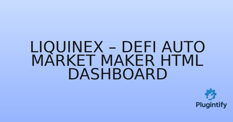Read more about the article Liquinex – DeFi Auto Market Maker HTML Dashboard