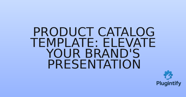 Read more about the article Product Catalog Template: Elevate Your Brand’s Presentation