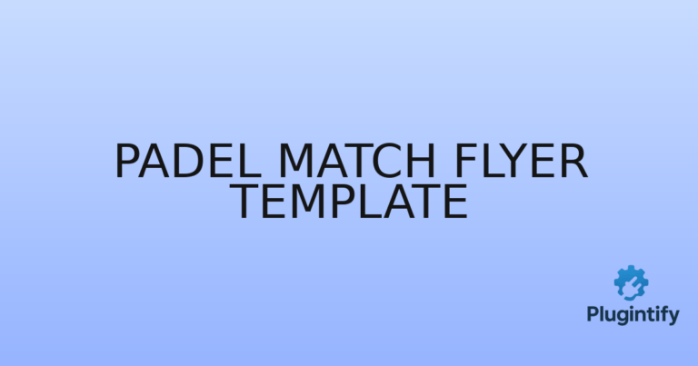 Read more about the article Padel Match Flyer Template
