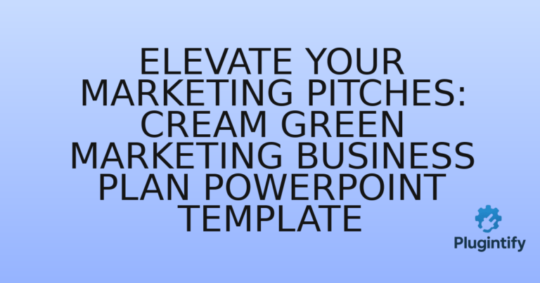 Read more about the article Elevate Your Marketing Pitches: Cream Green Marketing Business Plan PowerPoint Template