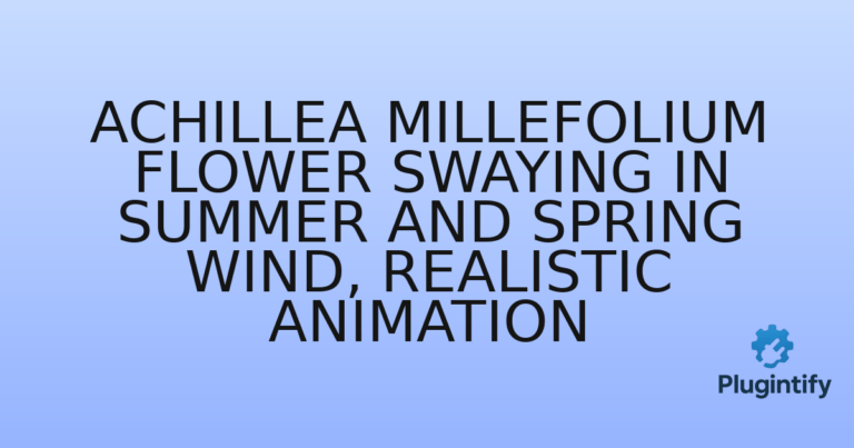Read more about the article Achillea Millefolium Flower Swaying In Summer And Spring Wind, Realistic Animation