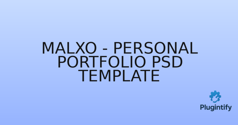 Read more about the article Malxo – Personal Portfolio psd Template