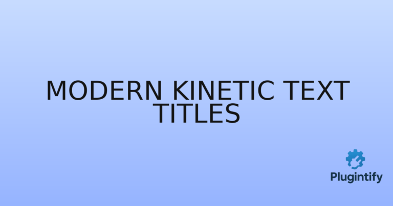 Read more about the article Modern Kinetic Text Titles
