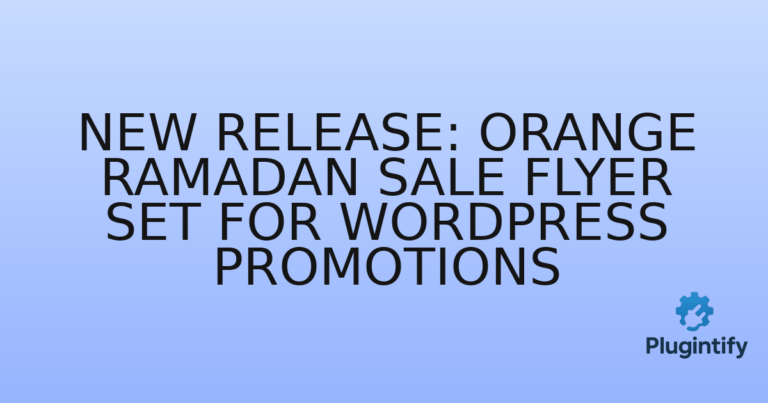 Read more about the article New Release: Orange Ramadan Sale Flyer Set for WordPress Promotions