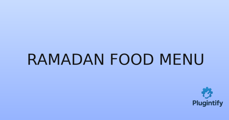 Read more about the article Ramadan Food Menu