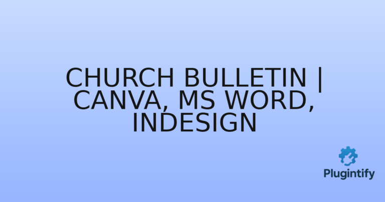 Read more about the article Church Bulletin | Canva, MS Word, Indesign