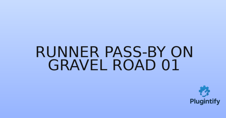 Read more about the article Runner Pass-By On Gravel Road 01