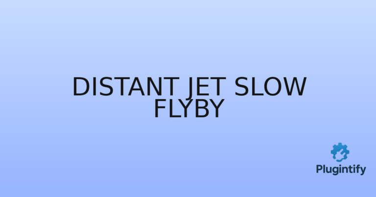 Read more about the article Distant Jet Slow Flyby