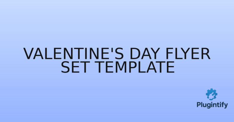 Read more about the article Valentine’s Day Flyer Set Template