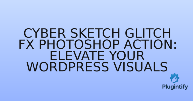 Read more about the article Cyber Sketch Glitch FX Photoshop Action: Elevate Your WordPress Visuals