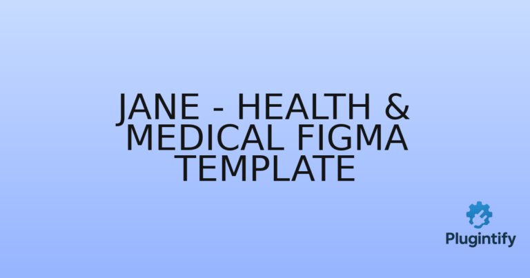 Read more about the article Jane – Health & Medical Figma Template