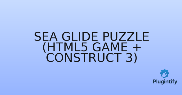 Read more about the article Sea Glide Puzzle (HTML5 Game + Construct 3)