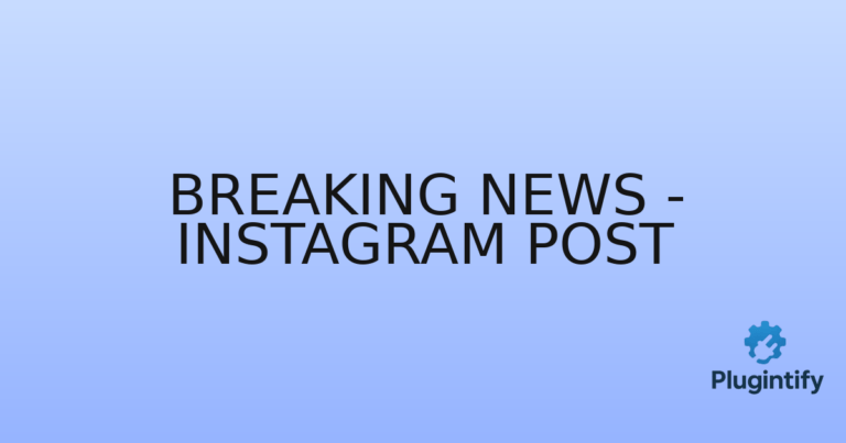 Read more about the article Breaking News – Instagram Post